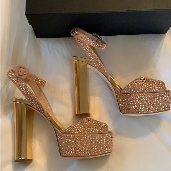 NIB Giuseppe zanotti candy rhinestone sandal 7 - Picture 4 of 6